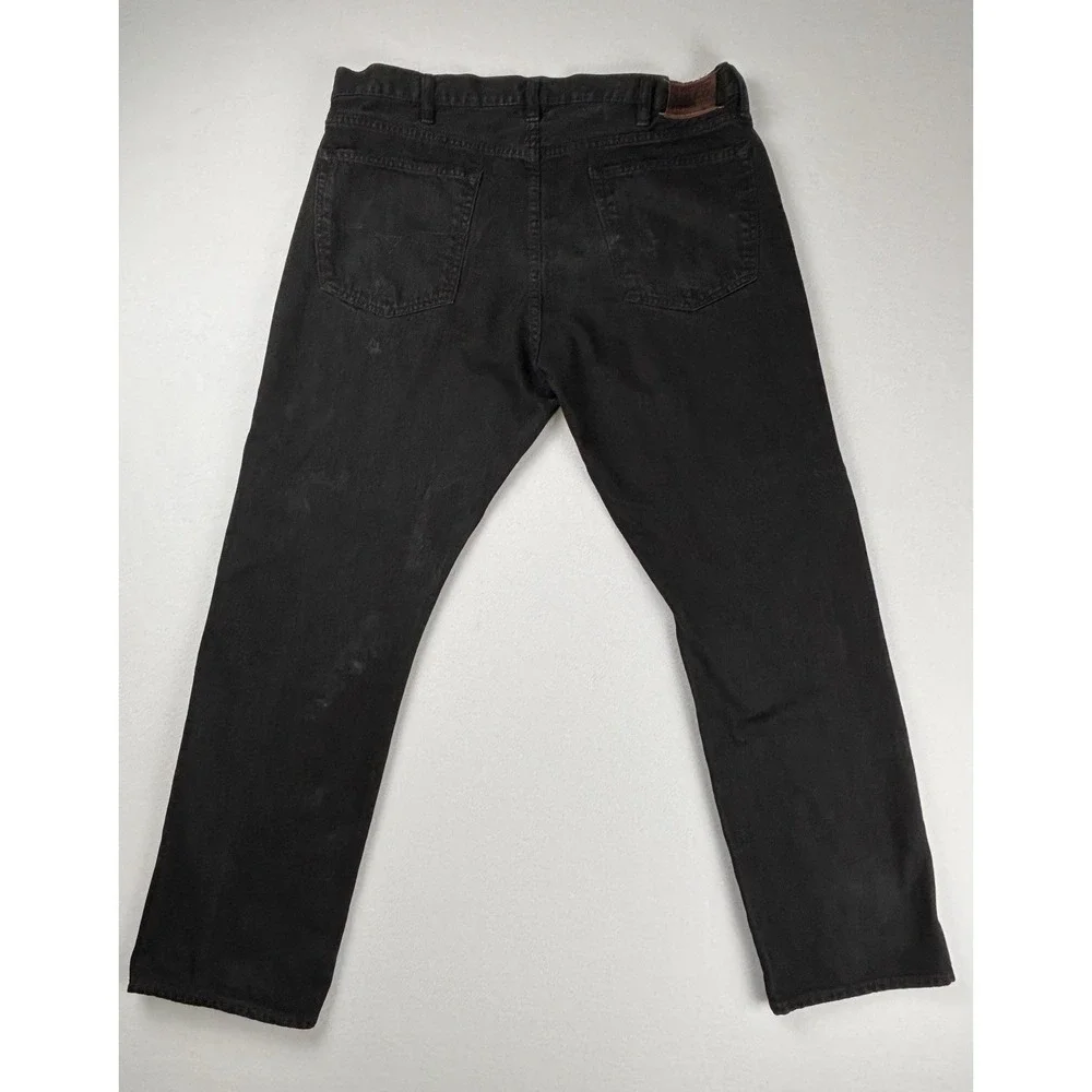 Polo Ralph Lauren Jeans 38x32‎ Hudson Black R26SD40 Classic Fit Denim Pants